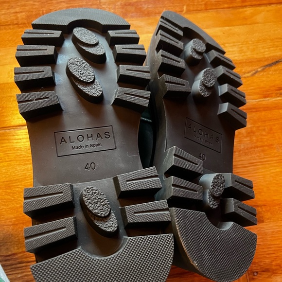 ALOHAS Black Chunky Loafers - Picture 3 of 5